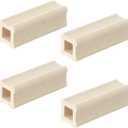 Nuanchu 4 Pack 3 x 1 Inch Kiln Post High Alumina Kiln Posts Square Ceramic Shelf Supports for High Temperature Kilns Sturdy Firing Posts