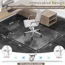 Office Chair Mat for Low Pile Carpeted Floors with Lip, 36" x 48" Plastic Floor mat for Desk Chair on Carpet,Easy Glide Carpet Protector Mat for Computer Chairs,Rolling Chairs,Home,Office Non-Slip