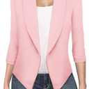 Hybrid & Company Versatile and Modern Women's Nylon Ponte De Roma Open Blazer Jacket S