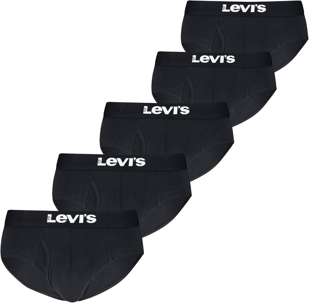 Levi's Men's 5-pack Brief, Soft Cotton, Tag-free, Breathable Comfort