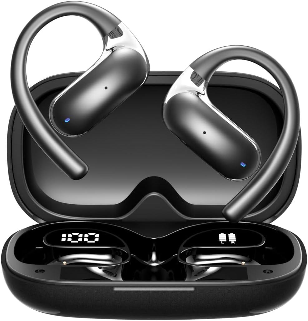AI Translation Earbuds Real Time,3 in 1 Tranlation Headphones,144 Languages Translator Earbuds,Voice/Video Call,Bluetooth 5.4 Translating Earbuds for Business Travel Learning (Black)