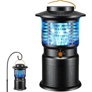 Bug Zapper Outdoor Cordless & Portable Mosquito Zapper, 10000mAh Rechargeable Insect Zapper, IPX5 Water Resistant for Backyard, Patio, Camping, and Bedroom