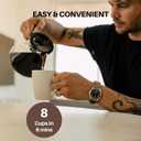 SimplyGoodCoffee Coffee Maker / Coffee Machine. 8 Cup Automatic Drip Pour Over Coffee Brewer. Easy To Use, Gold Cup Standard. Black/Stainless Steel