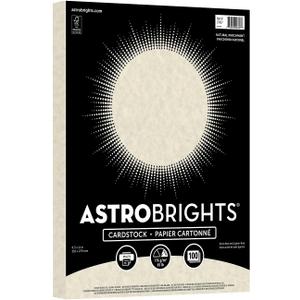 Astrobrights Specialty Parchment Cardstock, 8.5" x 11", 65 lb/176 gsm, Natural (Ivory), 100 Sheets (27427-01)