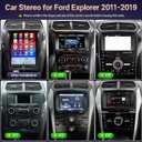 12.1" Car Radio for Ford Explorer 2011-2019, 4+64GB Touch Screen Stereo