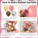 2 x Cow Print Balloon Arch Kit, Dusty Pink and Brown Nude Balloon Garland Farm Cowgirl Western Balloons with Disco Ball Balloons for Rodeo Birthday Party Decorations Wild West Bachelorette Cowgirl Party