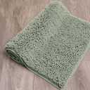Bathroom Rug Non Slip Bath Mat (44x24 Inch) Water Absorbent Super Soft Shaggy Chenille Machine Washable Dry Extra Thick Perfect Absorbant Best Large Plush Carpet for Shower Floor