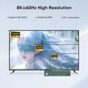KVM Switch 1 Monitors 2 Computers Displayport 8K@60Hz, USB3.0 KVM Switch Displayport with 3 USB 3.0 Ports EDID Adaptive Sharing Mouse Keyboard and Monitor Plug and Play