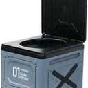 Multifunctional Foldable Portable Car Toilet Lightweight Outdoor Camping & Travel Emergency Toilet, Waterproof & Leak-Proof, Compact & Comfortable for Home, Camping, and Car Use