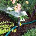 Melnor 65191AMZ Adjustable Spike Set Sprinkler Bundle, Green, Yellow