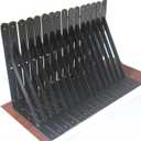 8 Pack L12 x H 8" Black Heavy Duty Shelf Brackets with Screws Metal Shelf Brackets Shelf Support Angle Brackets for Shelves L Brackets Heavy Duty Floating Shelf