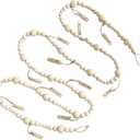 7 Feet Hanging Photo Display with Clips Boho Decor Wooden Bead Garland Birthday Photo Display Holder Frame Decoration for Dorms, Classrooms, Bedrooms