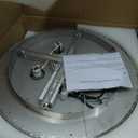 Modern Crystal Chandeliers for Dining Room LED Light Fixture Close to Ceiling Chandelier Flush Mount Ceiling Light Dimmable Lamp with Remote for Living Room Bedroom Hallway 2700K 6000K (19.7'' Width, Silver)