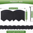 Vashly No-Dig 30Ft Landscape Edging,6 Inch Tall Garden Edging Garden Edging Border, 30Pcs Flower Bed Edging Border with 30Pcs Stakes