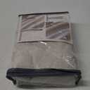 100 Inch Curtains Cabin & Drapes Window Coverings Linen Custom Blackout Curtains (Each 40x2 Panel 80 Widex100 Tall Natural Birch) Double Pinch Pleated Sliding Door Curtains for Patio