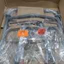 Medline Lightweight Junior/Lower Height Folding Walker with 5 Wheels
