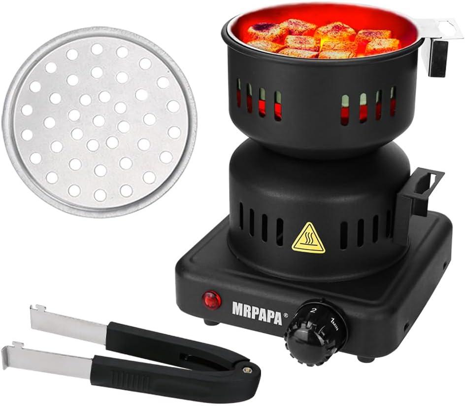 MRPAPA Electric Charcoal Starter, Electric Stove ETL Approved Durable Multipurpose Electric Stove,Overheat Protection Coconut Coals Burner
