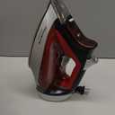 Rowenta Iron, Focus Excellence Stainless Steel Soleplate Steam Iron for Clothes, Retractable Cord, 400+ Microsteam Holes, Powerful steam, LED Display, 1750 W Ironing Clothes, Cordreel, Red DW5433