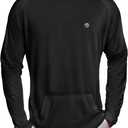 2 x Mens Dry-Fit UPF 50+ Sun Shirt Hooded, Fishing Shirts for Men Long Sleeve, SPF Shirts for Men, Men's Rash Guard