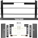RealTruck Backrack Hardware Kit for use w/Low-Profile Tonneau, Black, No Drill | 40120 | Fits 2007-2018 Chevrolet/GMC Silverado/Sierra 1500; 2007-2019 Chevrolet/GMC Silverado/Sierra 2500/3500 HD