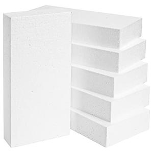 Juvale Rectangle Foam Blocks for Crafts, Floral Arrangements, DIY School Projects (12 x 6 x 2 Inch) 6 Pack Floral Foam