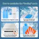 CAYNEL Portable Air Conditioners,Evaporative Air Cooler w/7H Timer for Auto-Off,4 Modes & 3 Speeds,1.85-Gal Tank Windowless Air Conditioner,Swamp Cooler Air Conditioner for Room Bedroom Outdoor Indoor, 22.3 X 9.2 X 10.2 Inches