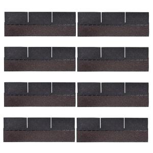 8PCS Asphalt Roof Shingles,Roof Asphalt Tile Tool Shed Roof,Storage Shed Roof,Garage Roof,Roofing Protection and Repair (Black)