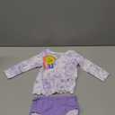 RuffleButts Baby/Toddler Girls Scalloped Long Sleeve Rash Guard 2-Piece UPF50+ Sun Protected Swimsuit (18-24 Months, Wisteria Purple Butterfly Garden Toile)