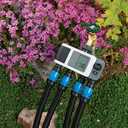 Orbit B-hyve XD 4-Port Smart Hose Watering Timer - App Controlled - Smart WeatherSense - Bluetooth Sprinkler Timer with Remote Control - Multi Outlet Yard Irrigation System - 24634