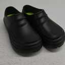 Work Shoes for Men & Women Non Slip Clogs Kitchen Chef Shoes Comfortable Women Clogs Beach Shoes (8.5 Women/6.5 Men, Black)