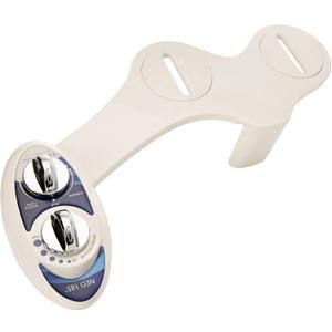 LUXE Bidet NEO 185 - Self-Cleaning, Dual Nozzle, Non-Electric Bidet Attachment for Toilet Seat, Adjustable Water Pressure, Rear and Feminine Wash (Blue)