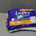 LivDry Adult Incontinence Underwear, Extra Absorbency Adult Diapers, Leak Protection, Large, 18-Pack