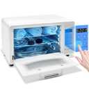 CGBE Nail Tool Sterilizer: 10L Large Sterilizer for Nail Tools with Timer Setting, Multi-Functional UV Cleaning Cabinet for Nail Tools, Home Use, Barbers, Beauty Salons, and Spas
