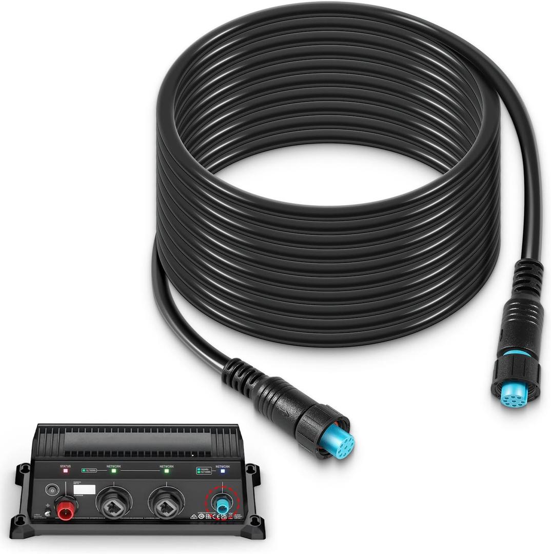 Replacement for 010-12528-01 Marine Network Cable,for BlueNet Network Cable 20 Feet, Small Connector, Compatible with Garmin GC 200, GLS 10, GMR Fantom 124/126/54/56, GXM 53/54, Panoptix LiveScope