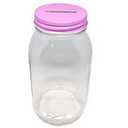 Large Coin Bank Jar Tip Jar with Slotted Gold Lid Holds Over $700 in Coins-...