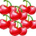 6pcs Red Cherry Balloon Cherry Theme Party Decoration Fruit Balloon Summer Party Supplies, 30inch