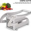 Maxmartt French Fry Cutter, Stainless Steel Potato Cutter, Potato Slicer with 8/8 Cutting Blade,Stainless Steel French Fry Press Perfect for use with Air Fryer