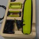 Philips Norelco for Face + Body, Electric Beard Trimmer, Shaver and Groomer, 5in1 Adjustable Comb, 1x Body Kit, Model QP2834/70, Black/Lime Green