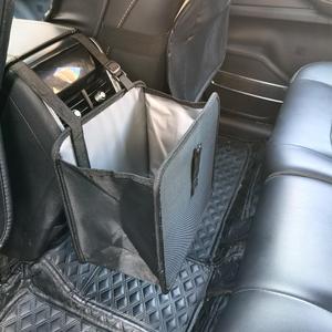 2 x Foldable Trash Can with 30 Bags- 1.85 Gallon Collapsible Trash Can, Waterproof Leak-Proof Auto Garbage Bin with Wide Opening for Car, SUV, Truck, RV (Black) (Small)