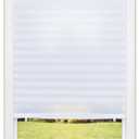 Redi Shade No Tools Original Light Filtering Pleated Fabric Shade White, 48" W x 72" L, 2 Pack