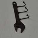 Wrench Spanner Shape Vintage Key Rack Holder Hooks Cast Iron Decorative Wall Mounted Man Cave Garage Tool Holder Coat Hat Hooks Rack Hanger