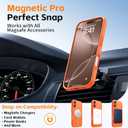 Magnetic for iPhone 17 Case, [Matte Solid Color] [Full Camera Protection] Protective Case for iPhone 17 - Orange