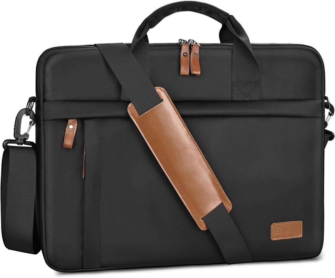 ESTARER Laptop Bag 17-17.3 Inch, Computer Bags for Men Water-resistant Nylon Laptop Case Slim Laptop Sleeve Fits Hp/Dell/Asus/Lenovo/Acer, Black ESTARER Laptop Bag 17-17.3 Inch, Computer Bags for Men Water-resistant Nylon Laptop Case Slim Laptop Sleeve Fits Hp/Dell/Asus/Lenovo/Acer, Black