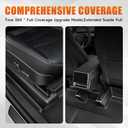 Front Seat Rail Protectors Compatible with Tesla Model Y Juniper 2025-2026 5-Piece TPE Track Cover Guards Under Seat Floor Mat Protectors