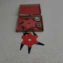 2PCS 6 Steel Razors Trimmer Head Reversible Weed Eater Blades Metal Mn65 Brush Cutter Blades Professional Grass Trimmer Head Replacement with 1 Pack 6 Teeth Adapter Kit for String Trimmers