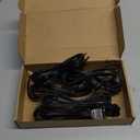 Kanayu 5 Pack 6 ft Black Indoor Extension Cord 2 Prong Electric Cord Extender, Wire Plug in and End, Ac 120 Volts for Outdoor Christmas Connect or Extend String Lights