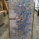 Abstract Large Wall Art Decor 29"x58" Blue White Wall Art For Living Room