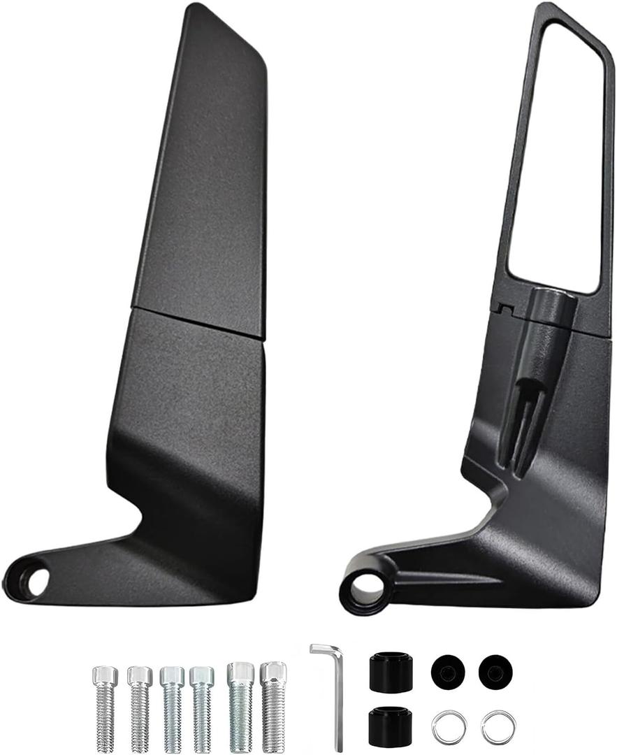 Motorcycle Mirrors Adjustable Rotating Stealth Wind Wing Side Rearview Mirror for 1290 Super Duke R Evo ABS 390 Z400 Z650 Z900 Z1000 V4 S1000 Street Bike