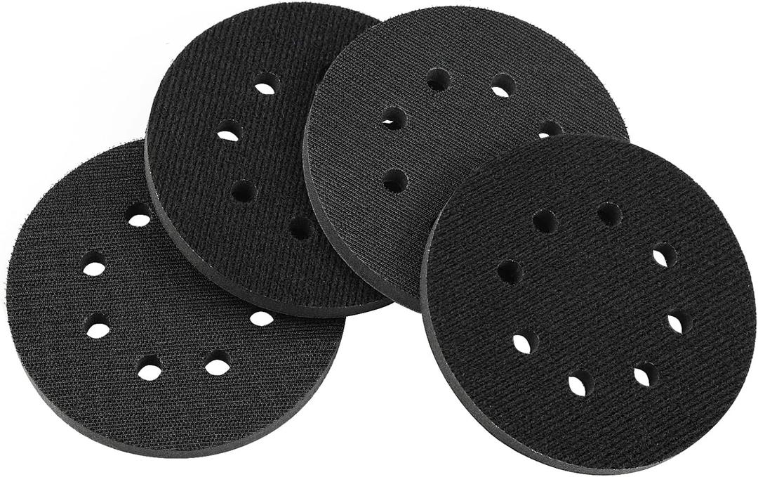 5 Inch Hook and Loop Sponge Cushion Interface Backing Pad,Foam Sanding Pads for Orbital Sander,Pack of 4