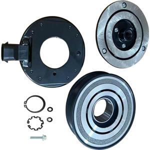 AC Compressor Clutch Assy CO 22219C for Chevy Camaro 3.6 L 2010 2011 2012 2013 2014 2015 Auto Air Compressor Clutch Oil Assembly Kit Pulley Bearing Coil Plate Compressor